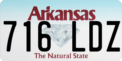 AR license plate 716LDZ
