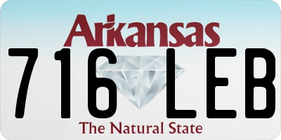 AR license plate 716LEB