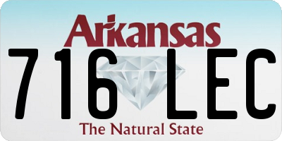 AR license plate 716LEC