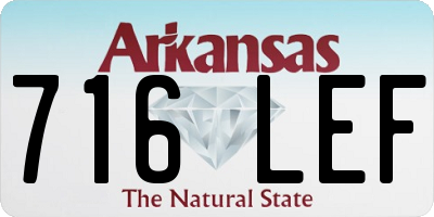 AR license plate 716LEF