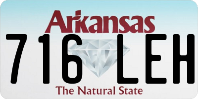AR license plate 716LEH
