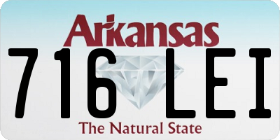 AR license plate 716LEI