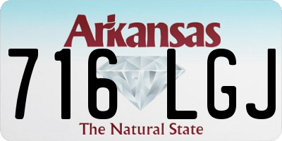 AR license plate 716LGJ