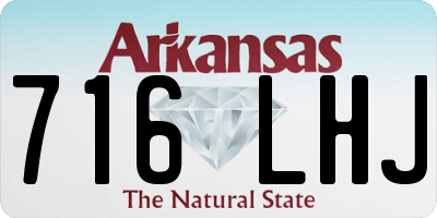 AR license plate 716LHJ
