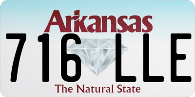 AR license plate 716LLE