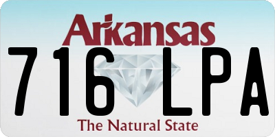 AR license plate 716LPA