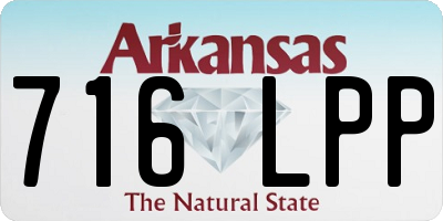 AR license plate 716LPP
