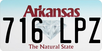 AR license plate 716LPZ