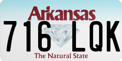 AR license plate 716LQK