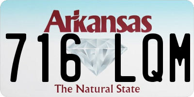 AR license plate 716LQM