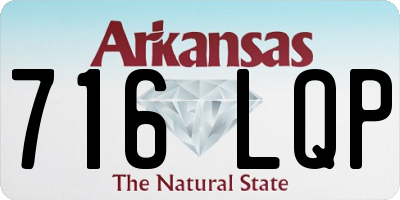 AR license plate 716LQP