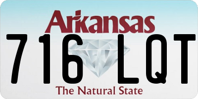 AR license plate 716LQT