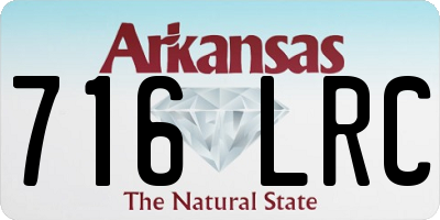 AR license plate 716LRC