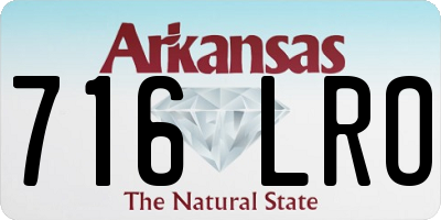 AR license plate 716LRO