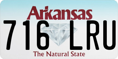 AR license plate 716LRU