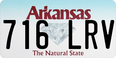 AR license plate 716LRV