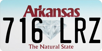 AR license plate 716LRZ