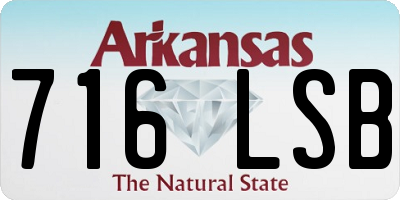 AR license plate 716LSB
