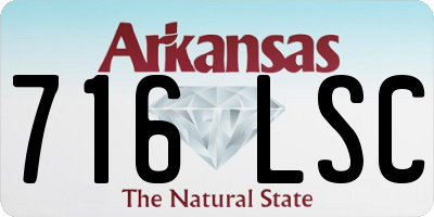 AR license plate 716LSC