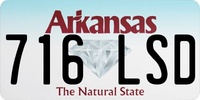 AR license plate 716LSD