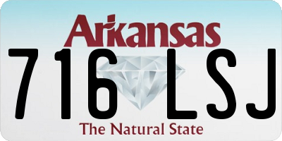AR license plate 716LSJ
