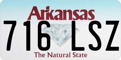 AR license plate 716LSZ