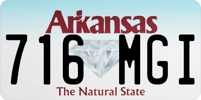 AR license plate 716MGI
