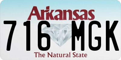 AR license plate 716MGK
