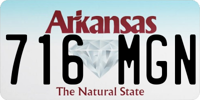 AR license plate 716MGN
