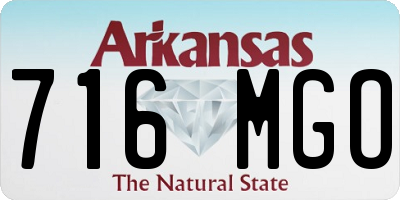 AR license plate 716MGO