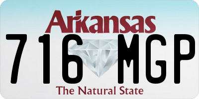 AR license plate 716MGP