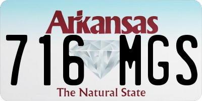 AR license plate 716MGS