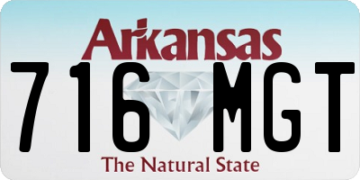AR license plate 716MGT