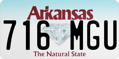 AR license plate 716MGU
