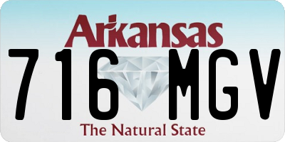 AR license plate 716MGV