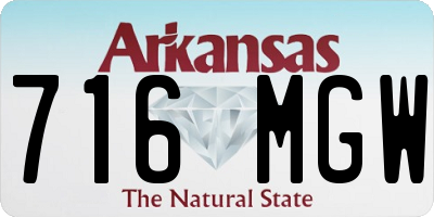 AR license plate 716MGW