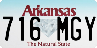 AR license plate 716MGY