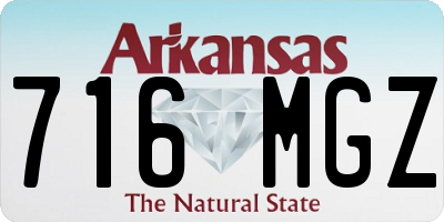 AR license plate 716MGZ