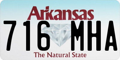 AR license plate 716MHA