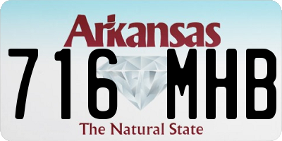 AR license plate 716MHB