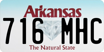 AR license plate 716MHC