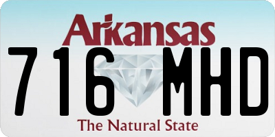 AR license plate 716MHD
