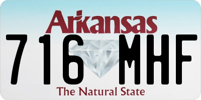 AR license plate 716MHF