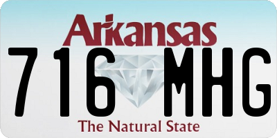 AR license plate 716MHG