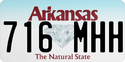 AR license plate 716MHH