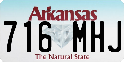 AR license plate 716MHJ