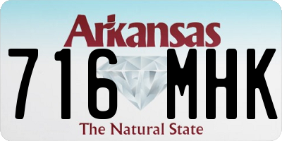 AR license plate 716MHK