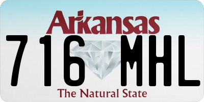 AR license plate 716MHL