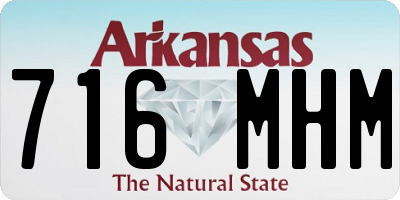AR license plate 716MHM