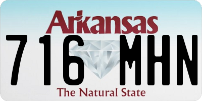 AR license plate 716MHN